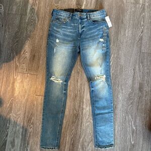 PacSun Men's Stacked Skinny Distressed Jeans Size 32 X 30